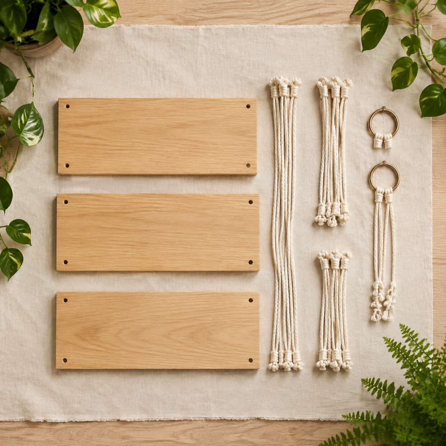 WindowLeaf Hanging Plant Shelf — included contents