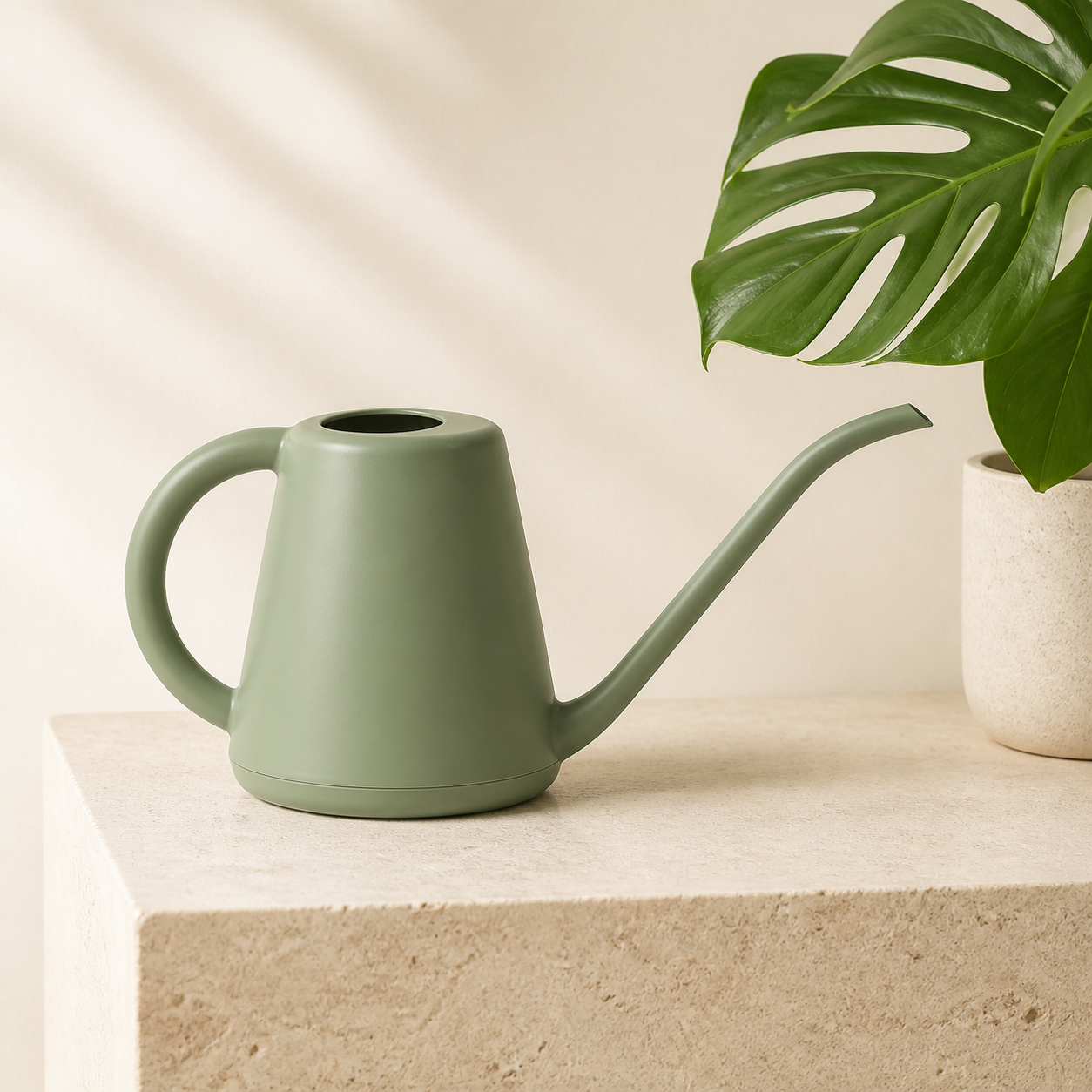 Aoaak SageReach matte sage indoor watering can with long narrow spout