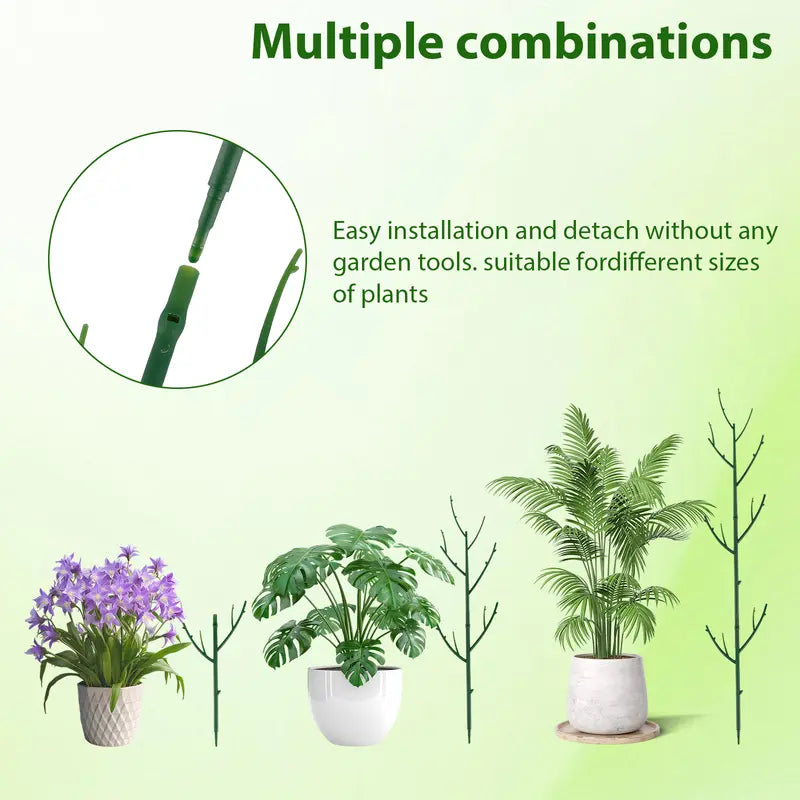 Stackable Monstera Plant Support Stakes — multiple height combinations