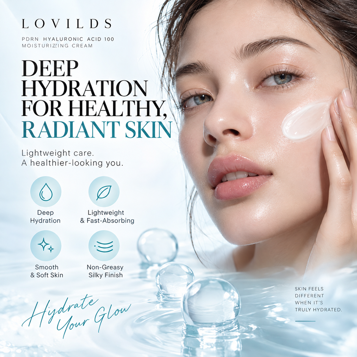 LOVILDS PDRN + Hyaluronic Acid Intensive Hydration Cream