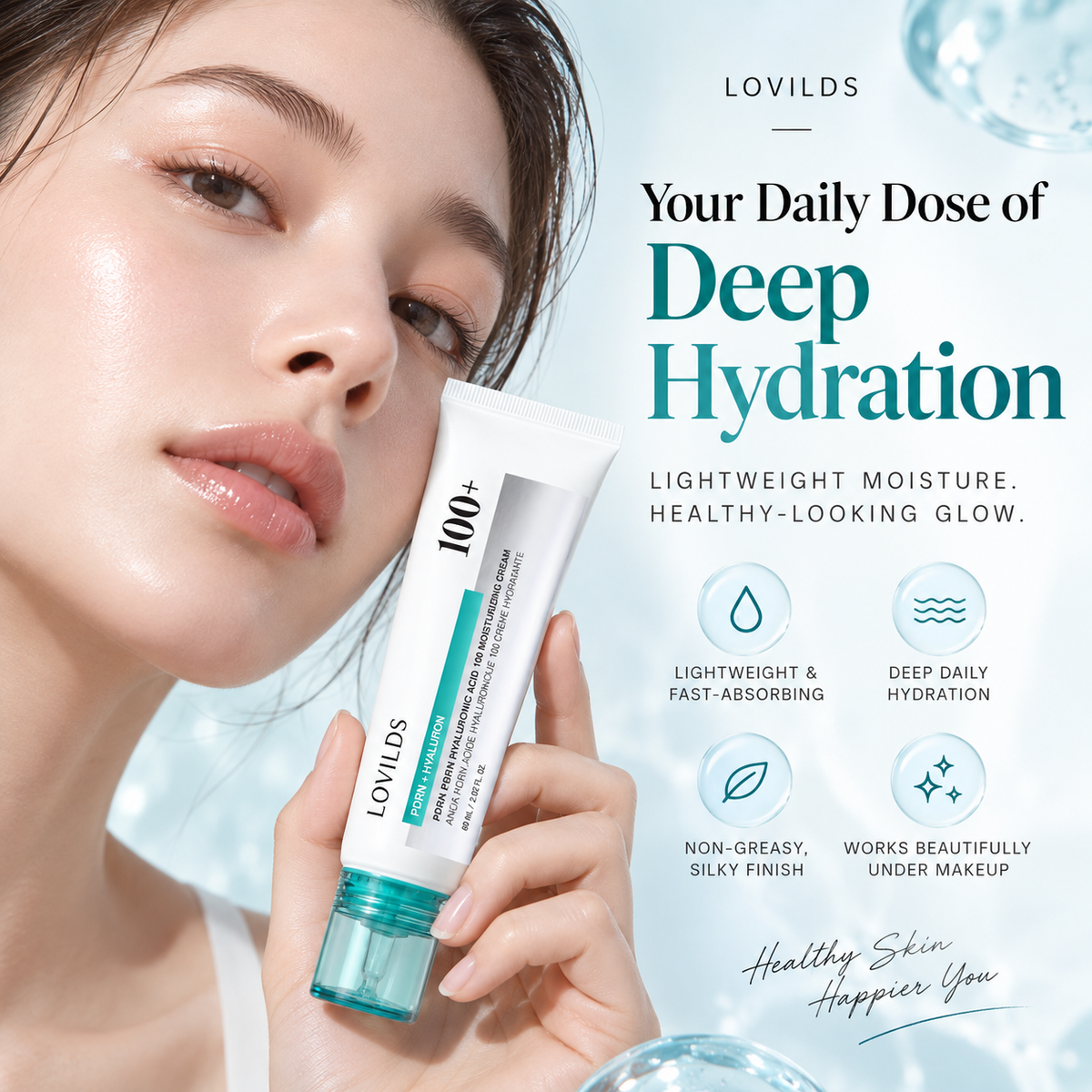 LOVILDS PDRN + Hyaluronic Acid Intensive Hydration Cream