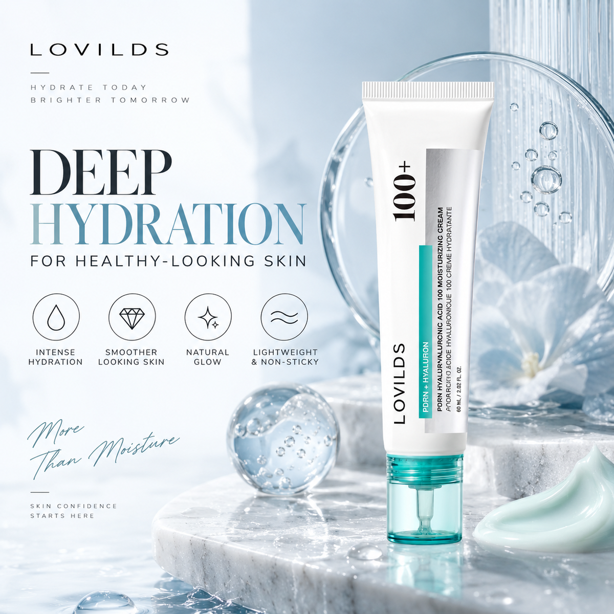 LOVILDS PDRN + Hyaluronic Acid Intensive Hydration Cream
