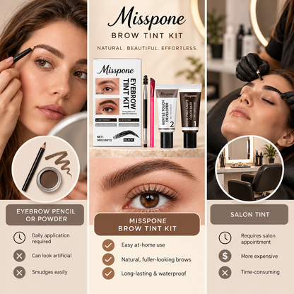 ✨ Long-Lasting Waterproof Eyebrow Tint Kit –Natural Fuller Brows In Minutes