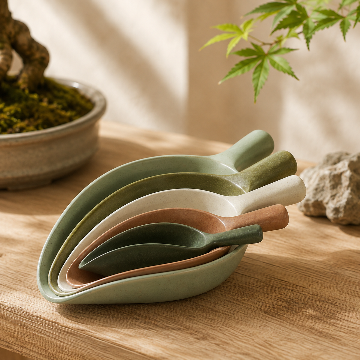 BonsaiPour Soil Scoop Set — detail view