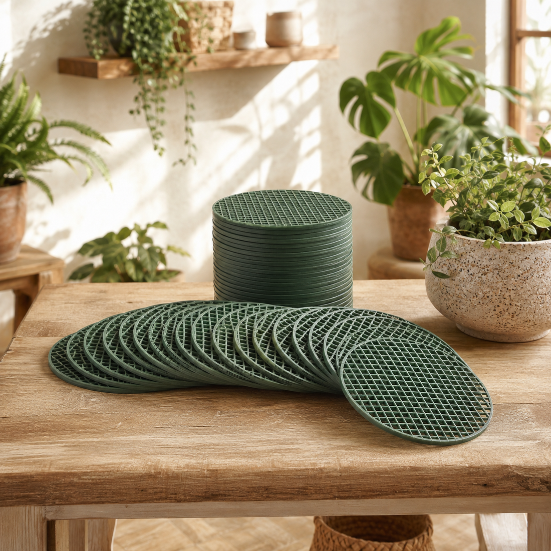 DrainGuard Pot Mesh Pads — hero view