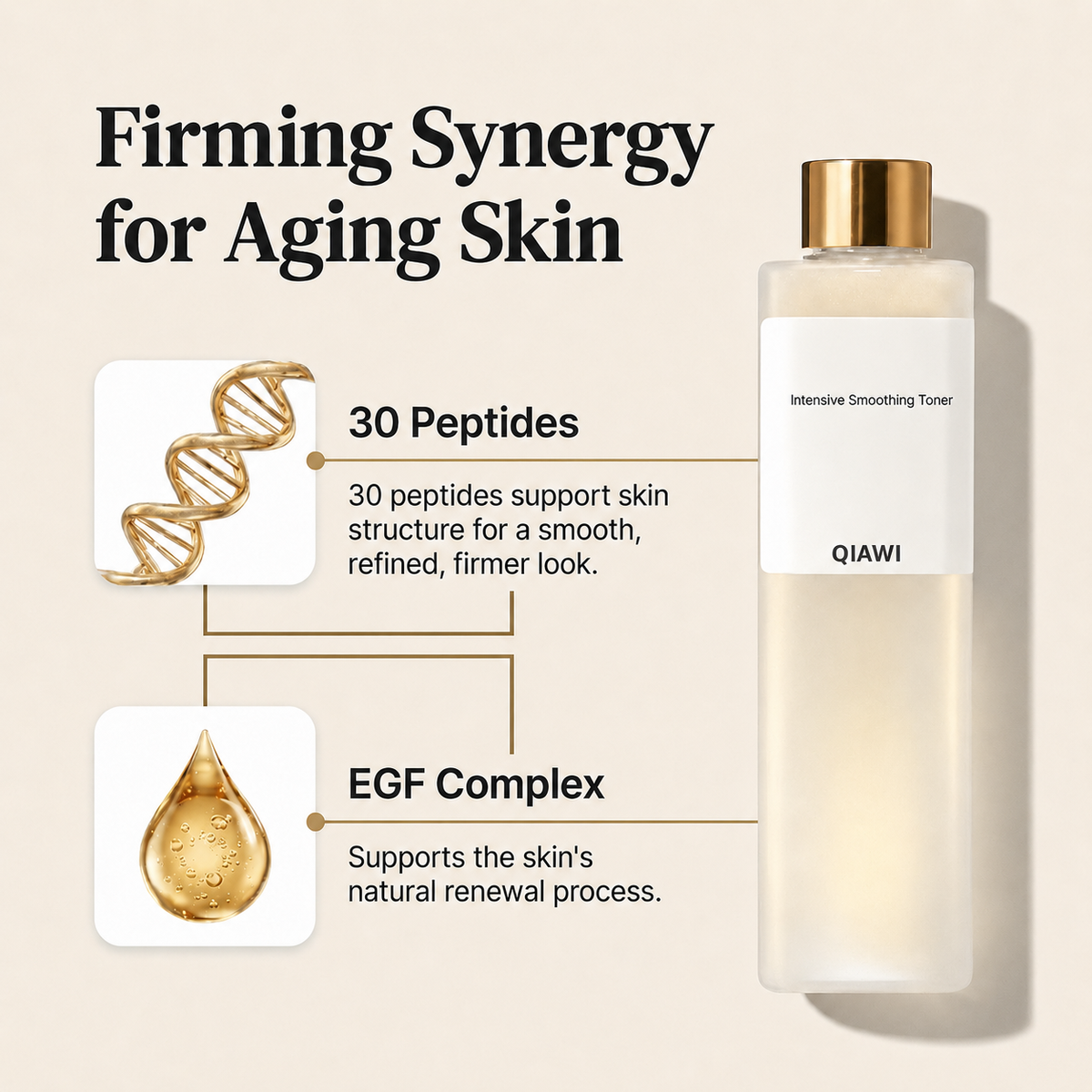 QIAWI® Silky Hydration Firming Toner — QIAWI toner 68 percent Silky Water and daily hydration